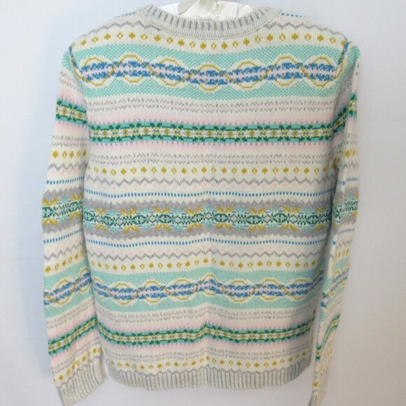 Talbots Petite multicolor Fair Isle crew neck long sleeve sweater *Sz MP* - Picture 4 of 4